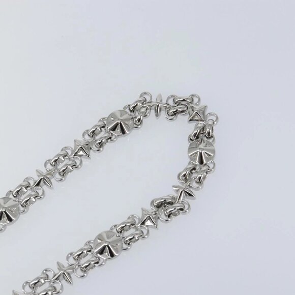LOUIS VUITTON Chain Shoulder Strap metal 23.6"" Silver LV Auth 150637 - Picture 5 of 9